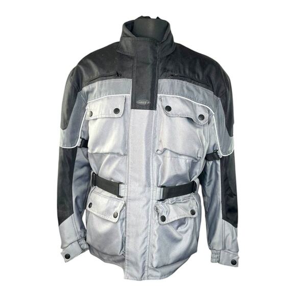 Bilt BLW 1 Touring Waterproof Full Zip Buckle Motorcycle Jacket Size Large EUC - Picture 1 of 12